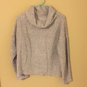 Light Grey Cowl Neck Sweater